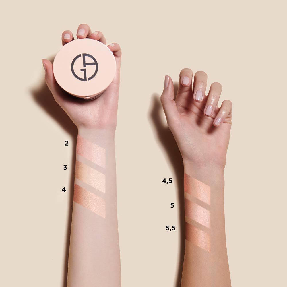 armani cushion foundation swatches