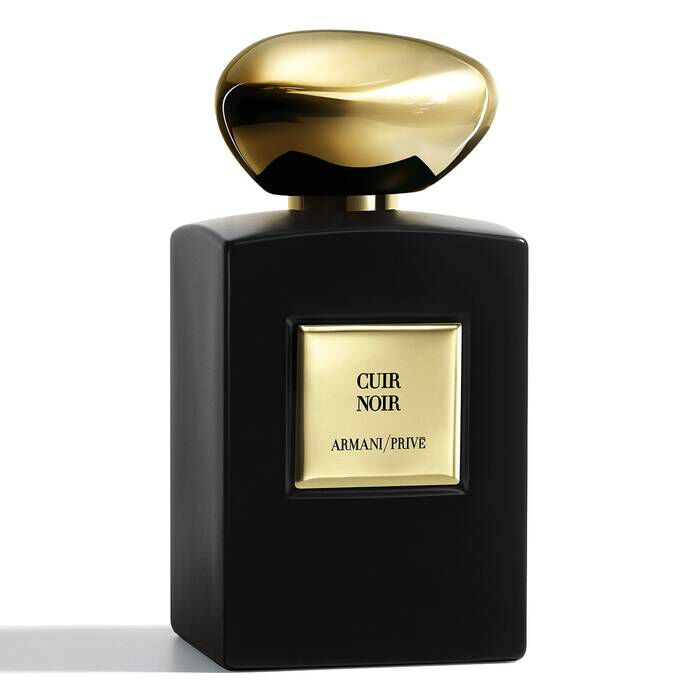 cuir noir armani prive